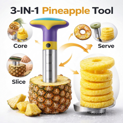 已改🍍𝑺𝒕𝒂𝒊𝒏𝒍𝒆𝒔𝒔 𝑺𝒕𝒆𝒆𝒍 𝑷𝒊𝒏𝒆𝒂𝒑𝒑𝒍𝒆 𝑪𝒐𝒓𝒆𝒓 & 𝑺𝒍𝒊𝒄𝒆𝒓 – 𝑬𝒂𝒔𝒚 𝑻𝒘𝒊𝒔𝒕 𝑭𝒓𝒖𝒊𝒕 𝑪𝒖𝒕𝒕𝒆𝒓 𝒘𝒊𝒕𝒉 𝑬𝒓𝒈𝒐𝒏𝒐𝒎𝒊𝒄 𝑯𝒂𝒏𝒅𝒍𝒆